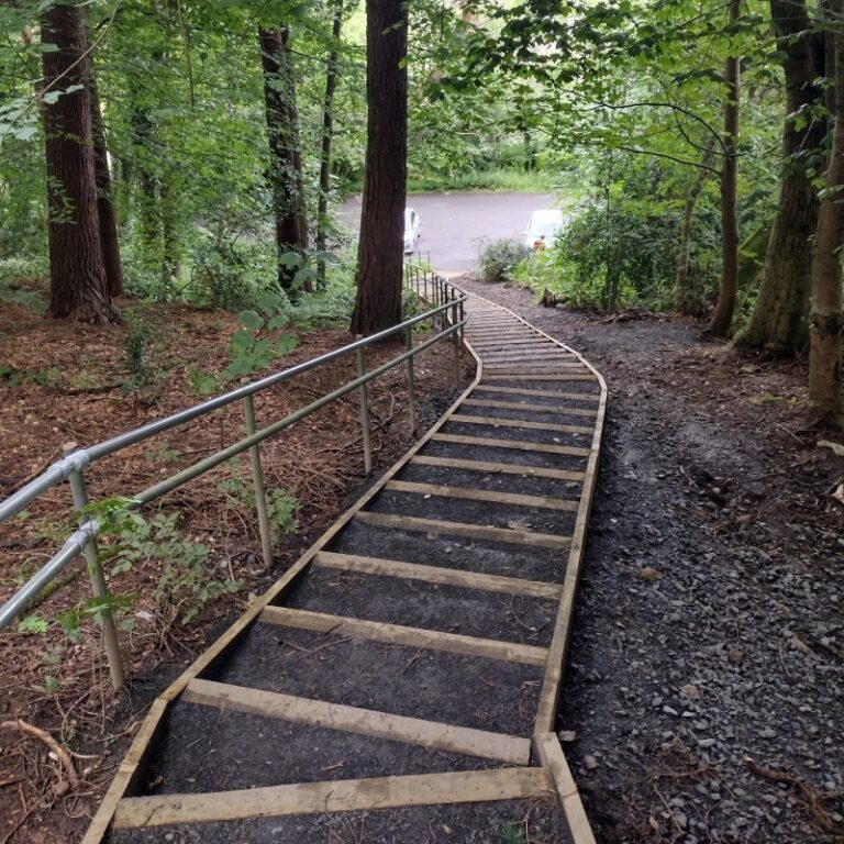 Photo of improved stairway